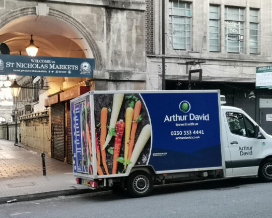 Arthur David delivery truck